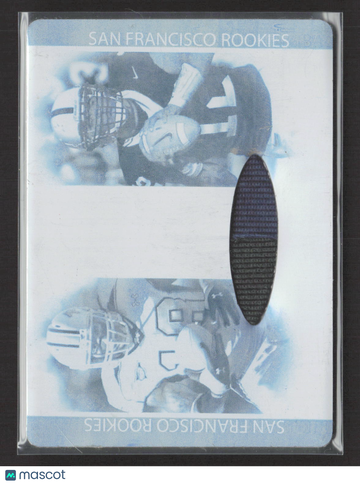 2007 SAGE DECADEnce Football Michael Robinson Vernon Davis #JJ33 Cyan Printing Plate Printing Plate Authentic Combo-Jers