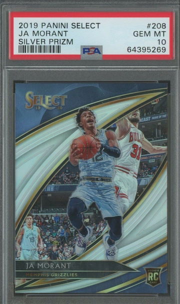 2019 Select Courtside #280 Ja Morant RC Silver Prizm Rookie PSA 10 GEM MINT