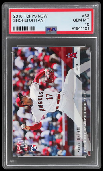 2018 Topps Now Shohei Ohtani PSA 10 RC