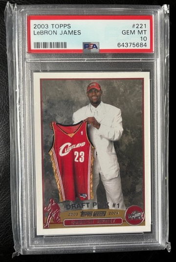 2003 Topps Lebron James PSA 10