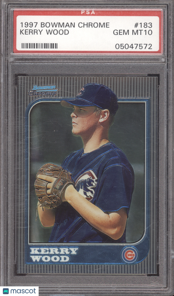1997 Bowman Chrome Kerry Wood #183 PSA 10