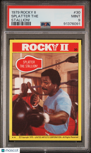 1979 Rocky II Splatter The #30 PSA 9