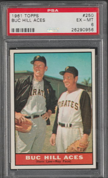 1961 Topps #250 "Buck Hill Aces" PSA 6