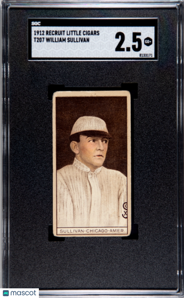 1912 Recruit Little Cigars (T207) William Sullivan SGC 2.5