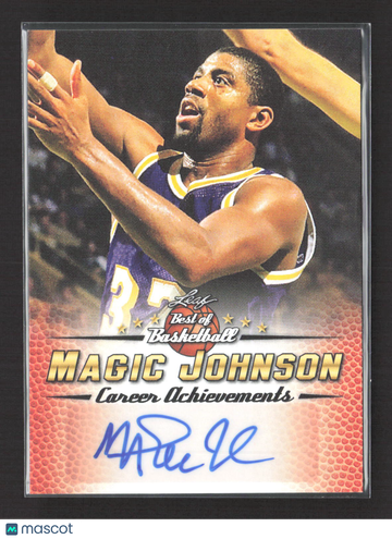 2017 Leaf Best of Basketball Career Achievements Magic Johnson #BBCAA-MJ3