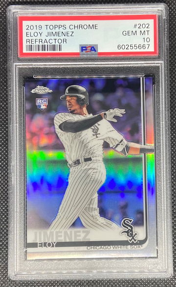 2019 Topps Chrome Eloy Jimenez Refractor Rookie #202 PSA 10 GEM MINT