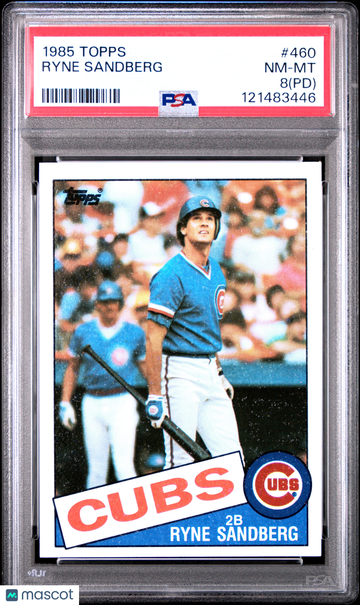 1985 Topps Ryne Sandberg #460 PD PSA 8