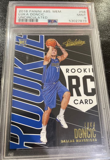 2018-19 Luka Doncic Panini Absolute Memorabilia Uncirculated Rookie