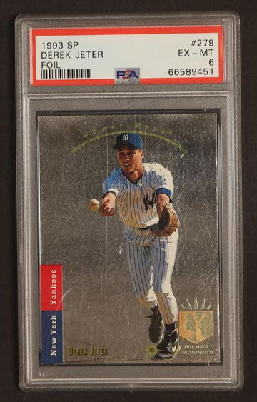 1993 SP Foil Derek Jeter #279 PSA 6
