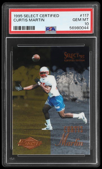1995 Select Certified Curtis Martin PSA 10 RC