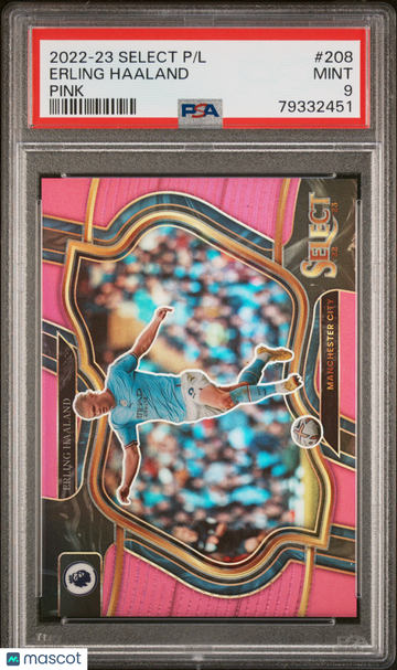 2022-23 Panini Select Premier League Erling Haaland #208 Pink PSA 9