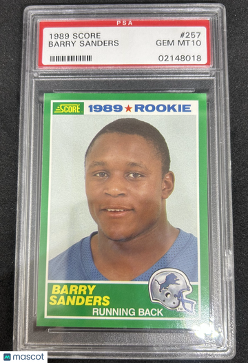 1989 Score Barry Sanders #257 PSA 10