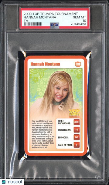 2009 Top Trumps Tournament Tv Hannah Montana PSA 10