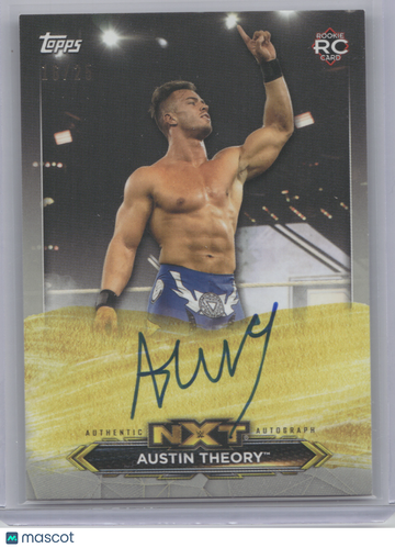 2020 Topps NXT Roster Autograph Austin Theory #A-AT /25 RC