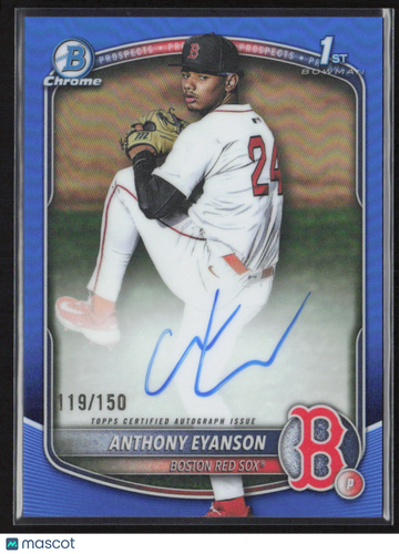 2025 Topps Bowman Chrome Anthony Eyanson #CPA-AE Blue Refractor /150 1st Bowman