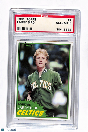 1981 Topps Larry Bird #4 PSA 8
