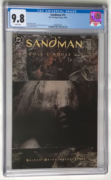Sandman #15 CGC 9.8 NM/MT White Pages 1990