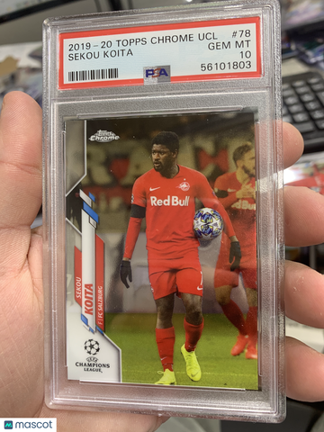 2019 Topps Chrome UEFA Champions League Sekou Koita #78 PSA 10