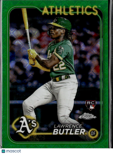 2024 Topps Chrome Lawrence Butler #5 Green RayWave RC