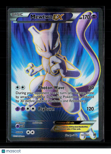 Pokemon 2015 BREAKthrough Mewtwo EX SR FA #157/162