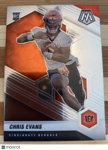 🔥2021 Panini Mosaic Football Base ROOKIE RC - CHRIS EVANS Bengals #379 🔥
