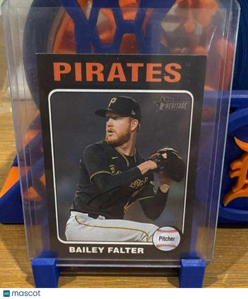 2024 Topps Heritage Mini - Black Border Bailey Falter #89