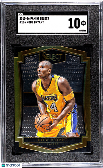 2015 Panini Select Kobe Bryant #186 SGC 10