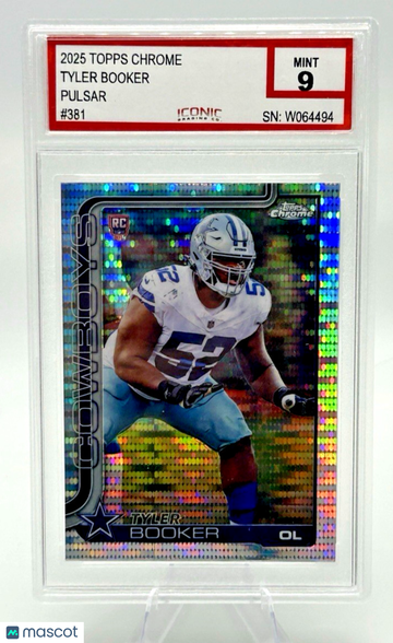 2025 Topps Chrome Tyler Booker #381 Chrome Rookie 9 Topps