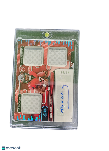 2024 Panini Absolute Football Bucky Irving #RPM-BIG Triple Memorabilia Rookie Premiere Materials RC