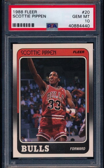 1988 Fleer Scottie Pippen RC PSA 10-Smoking Hot