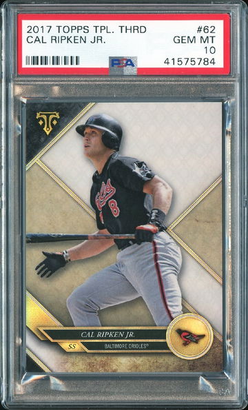2017 Topps Triple Threads #62 Cal Ripken PSA 10 
