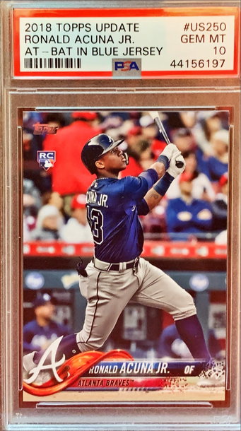 Ronald Acuna Topps Update Rookie PSA 10
