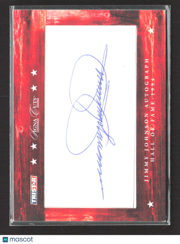 2007 TRISTAR Signa Cuts Jimmy Johnson /130 Cut Signature