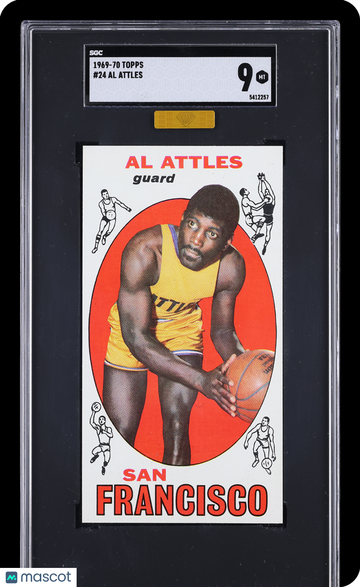 1969 Topps Al Attles #24 MBA Gold SGC 9