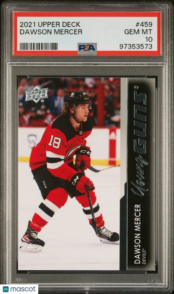 2021-2022 Upper Deck Dawson Mercer Young Guns Rookie PSA 10