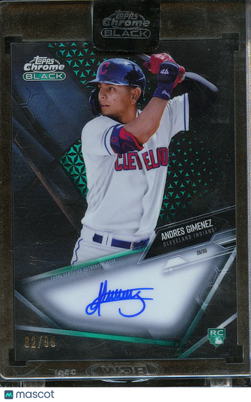 2021 Topps Chrome Black Andres Gimenez #CBA-AG Green /99 RC