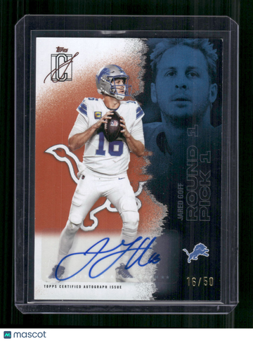 2025 Topps Signature Class Jared Goff #58 /50