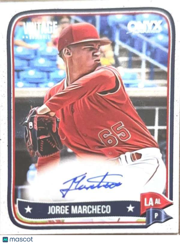 2024 Onyx Vintage - Autographs Jorge Marcheco #VAJOMA