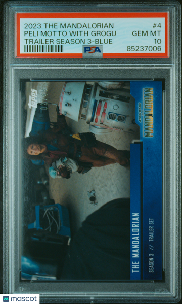 2023 Star Wars The Mandalorian Trailer Season 3 Peli Motto With Grogu #4 PSA 10