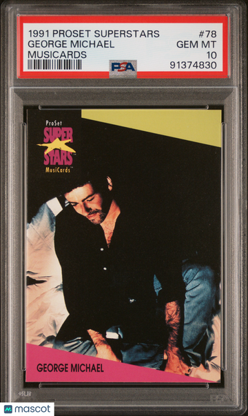 1991 Proset Superstars Musicards George Michael #78 PSA 10