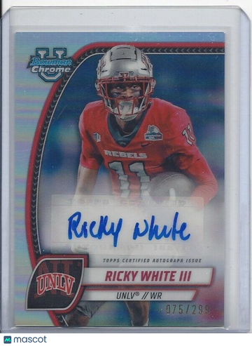 2024 Bowman Chrome University Football White Back