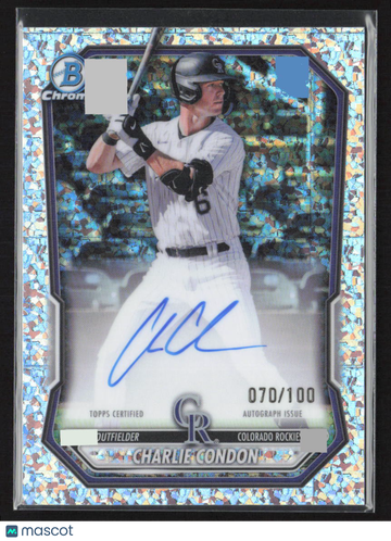 2026 Bowman Chrome Charlie Condon #CPA-CC Atomic Refractor /18.