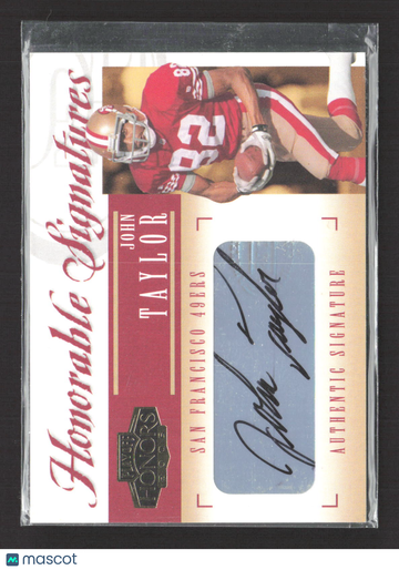 2005 Playoff Absolute Memorabilia Honorable Signatures John Taylor #HS-16 /100