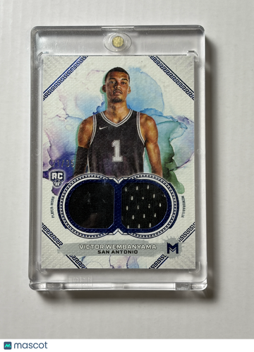 2023-24 Topps Mercury Victor Wembanyama Victor Wembanyama #MDR-1 Dual Relics Insert Nicely Centered Mint Parallel/Variet
