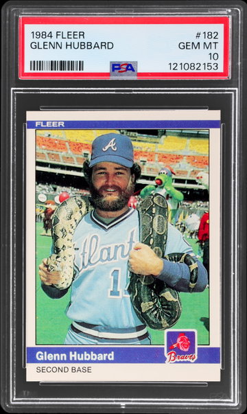 1984 Fleer Glenn Hubbard PSA 10