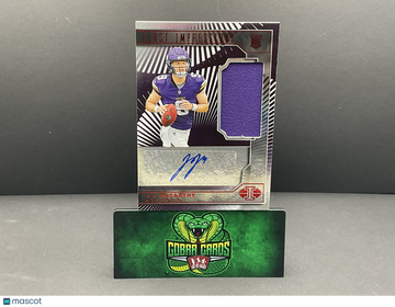2024 Panini Illusions J.J. McCarthy #102 First Impressions /99 Autograph Patch RC