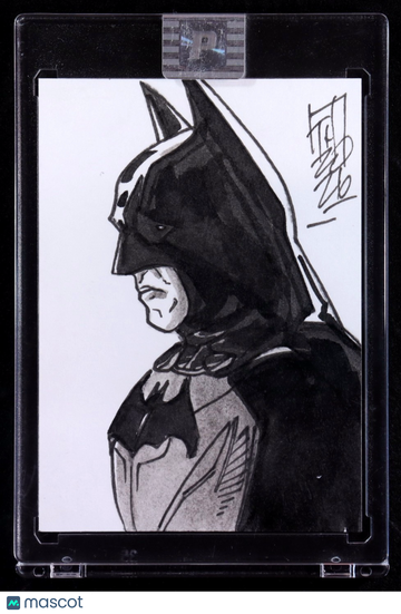 Batman DC Universe 2026 Tom Hodges Sketch Card 1/1 Hard Signed Pristine COA