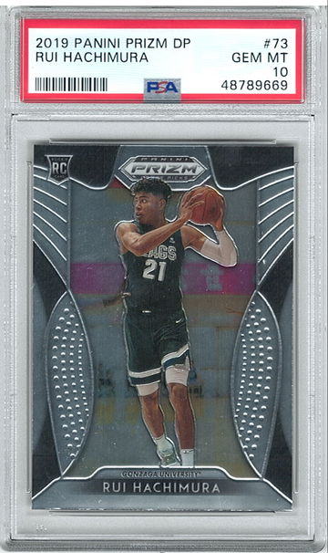 2019 Panini Prizm DP Rui Hachimura PSA 10 Gem-Mint