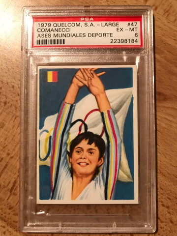1979 Quelcom Ases Mundiales Deporte #47 Nadia Comaneci Large PSA 6 