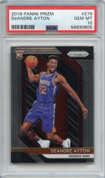 DEANDRE AYTON 2018 PANINI PRIZM #279 ROOKIE PSA 10 SUNS